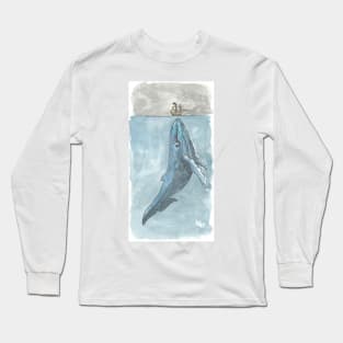 Giant Whale Long Sleeve T-Shirt